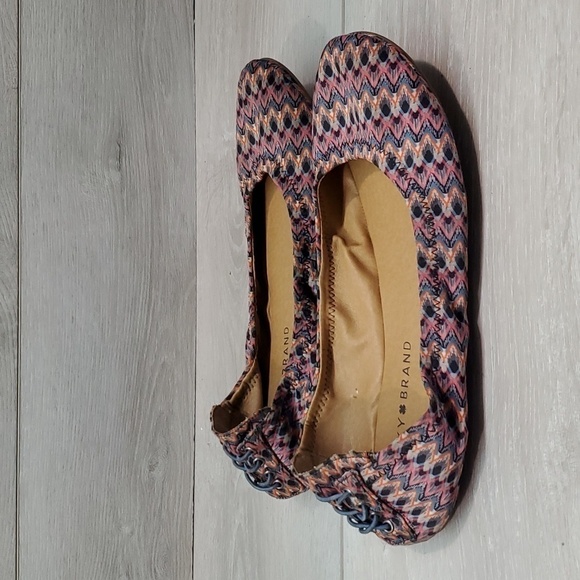 Lucky Brand Womens Aztech Echo2 Loafer Ballet Flats shoes sz 8.5 M - Picture 3 of 11